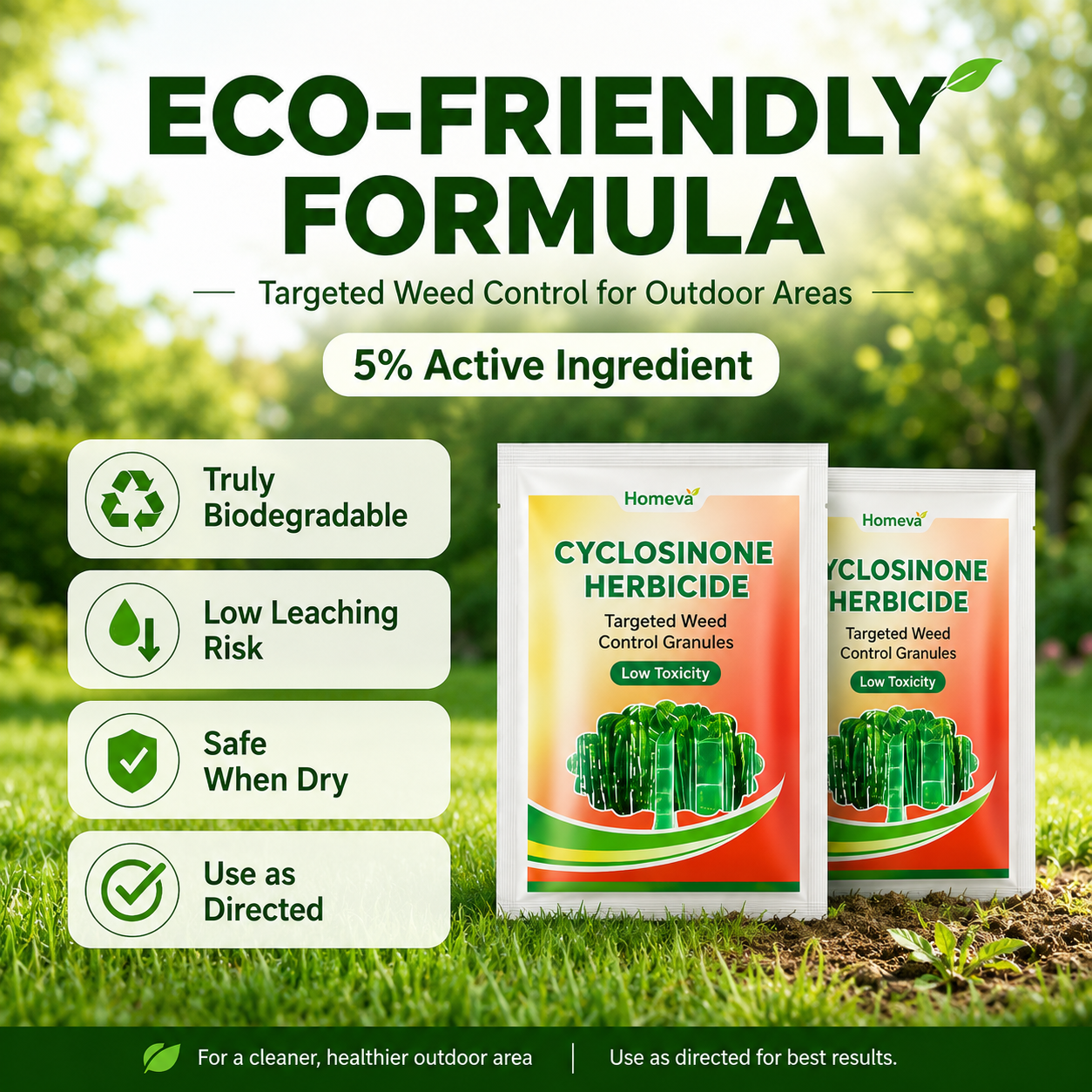 Cyclosinone Herbicide Granules (Pack of 2)
