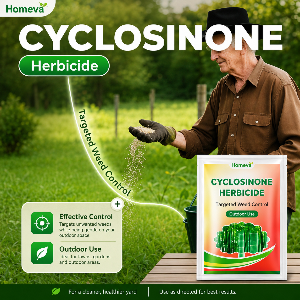 Cyclosinone Herbicide Granules (Pack of 2)