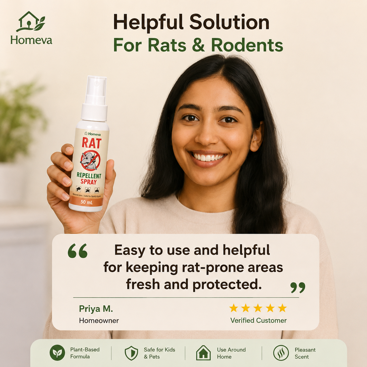 Rat Repellent Spray 50ML Buy 1 Get 2 Free