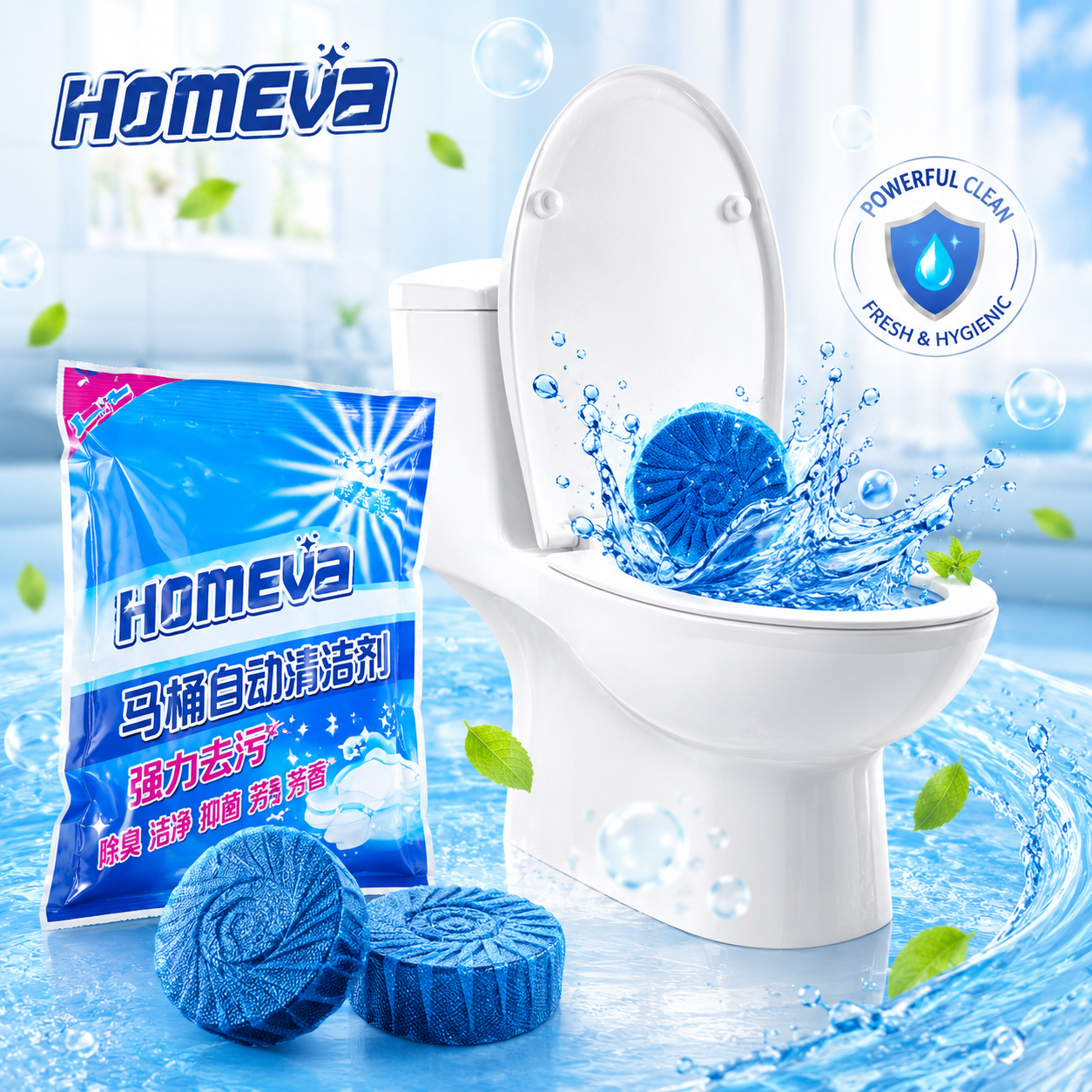 🚽 Toilet Cleaning Tablet (10 pcs) | Automatic Cleaner & Deodorizer 🔥 Limited Offer – Buy Now!