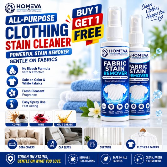 All-Purpose Clothing Stain Cleaner – Removes Coffee, Wine & Oil Stains in Seconds