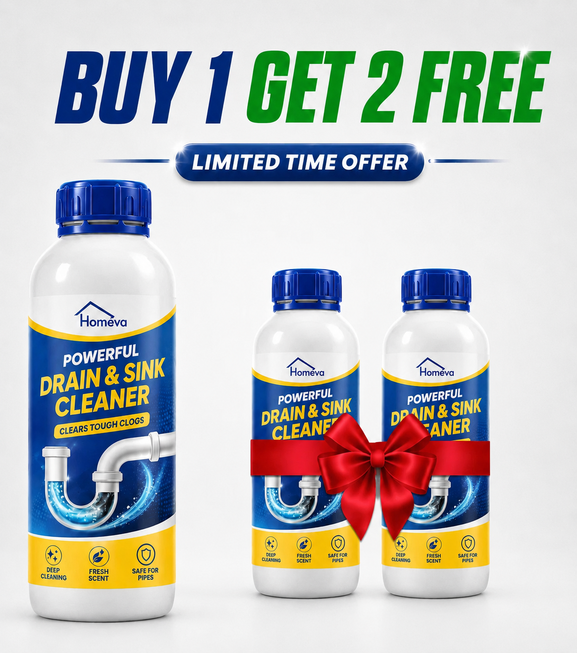 SANITIZO POWERFUL DRAIN & SINK CLEANER POWDER
