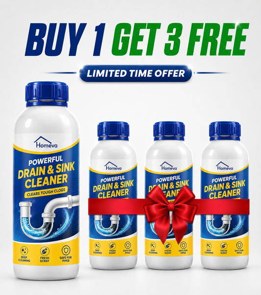 SANITIZO POWERFUL DRAIN & SINK CLEANER POWDER (PACK OF 4)